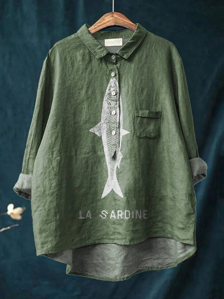 Faye | Chemise Poisson Sardine