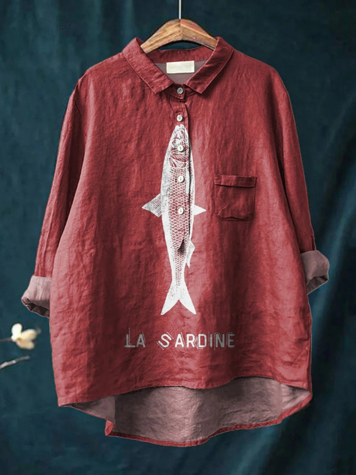 Faye | Chemise Poisson Sardine