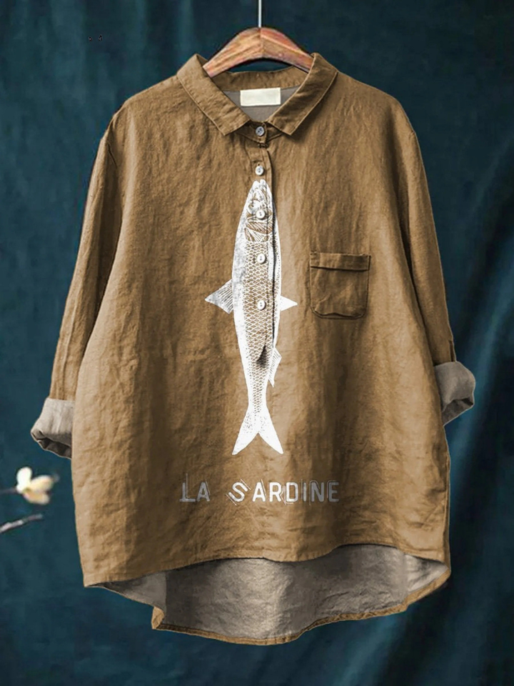 Faye | Chemise Poisson Sardine