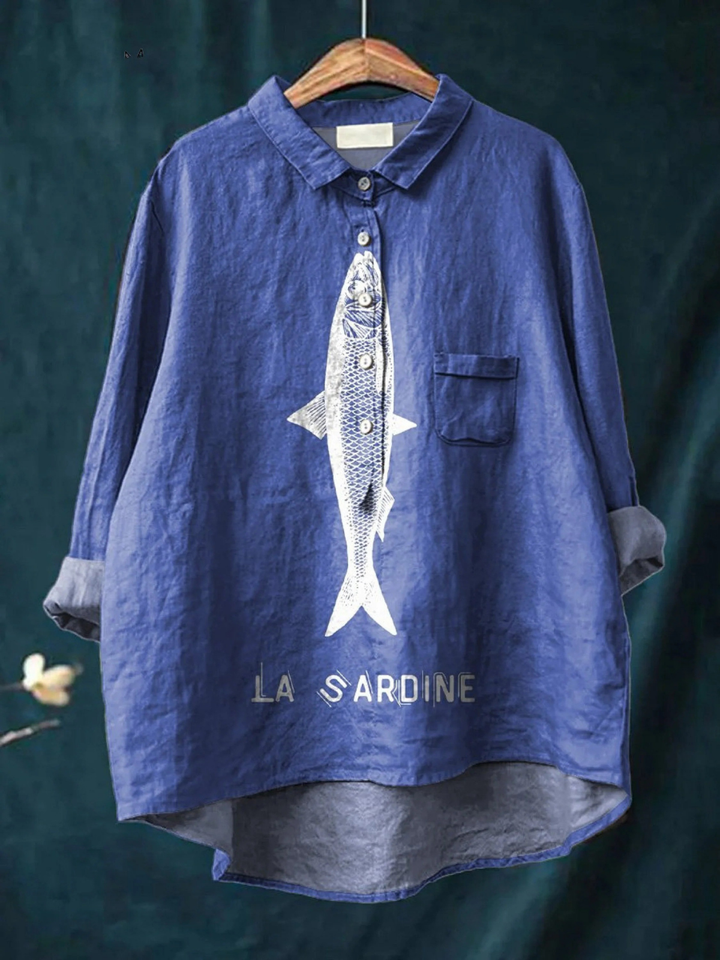 Faye | Chemise Poisson Sardine