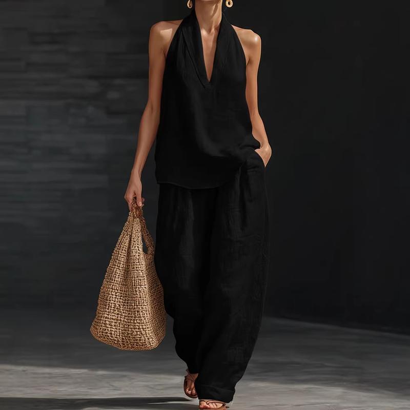 Ainhoa | Linen Textured Two Piece Set