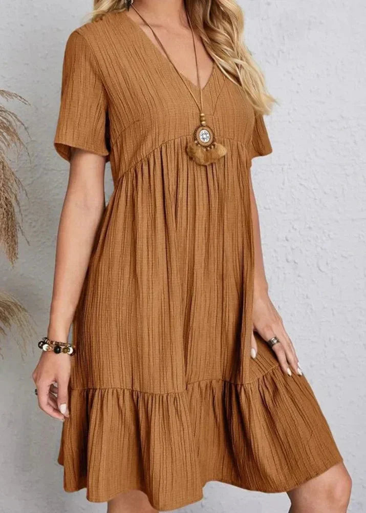 Enora - Elegant tummy flattering dress