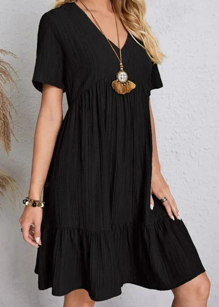 Enora - Elegant tummy flattering dress