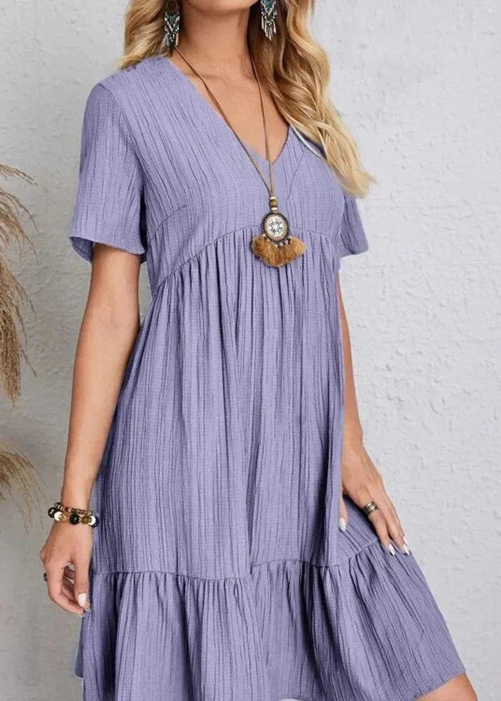 Enora - Elegant tummy flattering dress