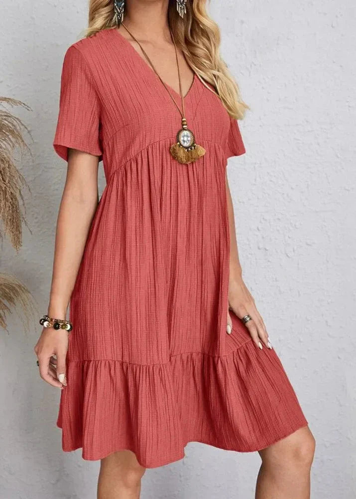 Enora - Elegant tummy flattering dress