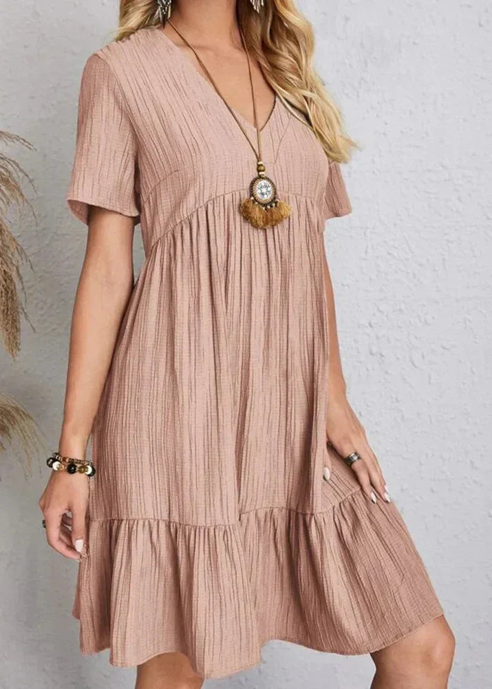 Enora - Elegant tummy flattering dress
