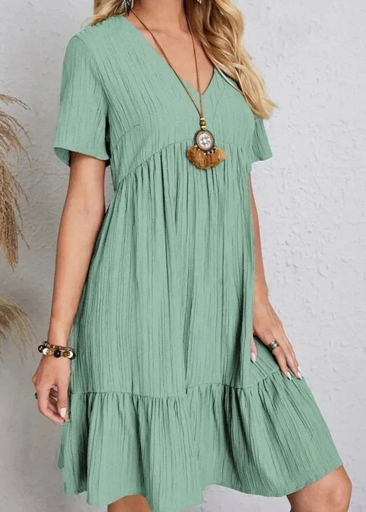 Enora - Elegant tummy flattering dress