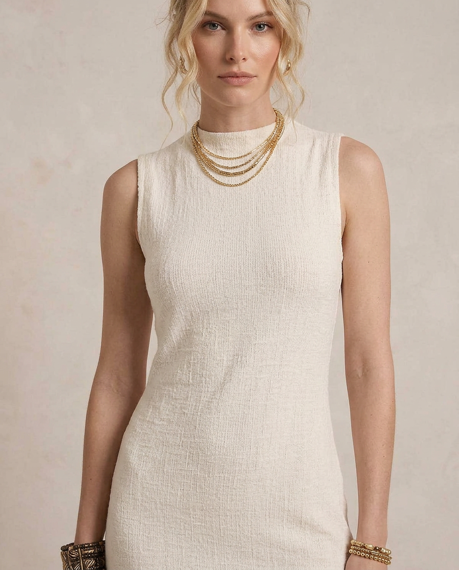 Yassi | Ribbed midi dress